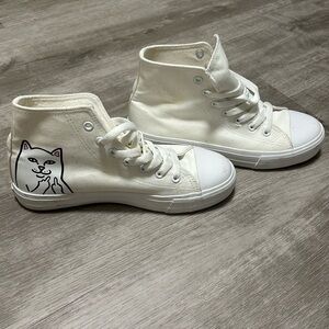 RIPNDIP LORD NERMAL HIGH-TOP SHOES (WHITE)